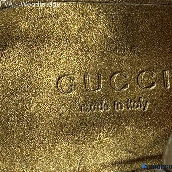 GUCCI GOLD HEELS SIZE 38 1/2 - Picture 2 of 7